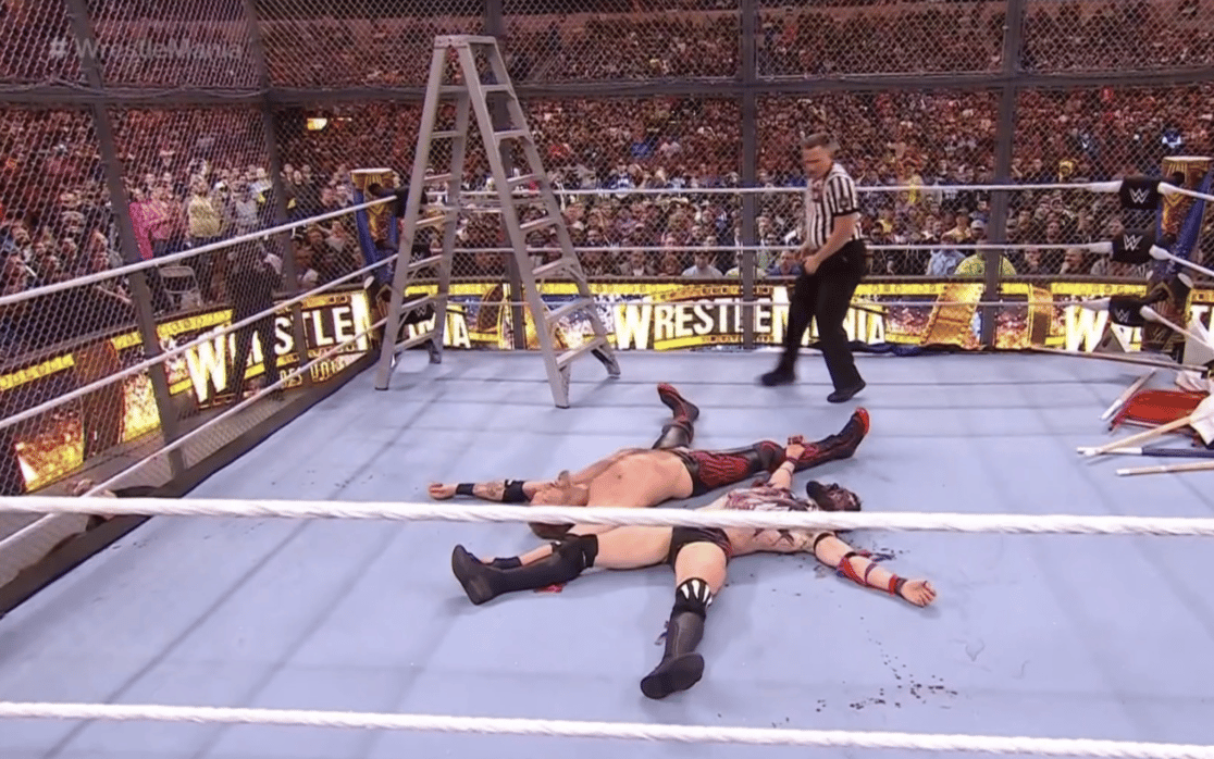 wrestlemania match cut short