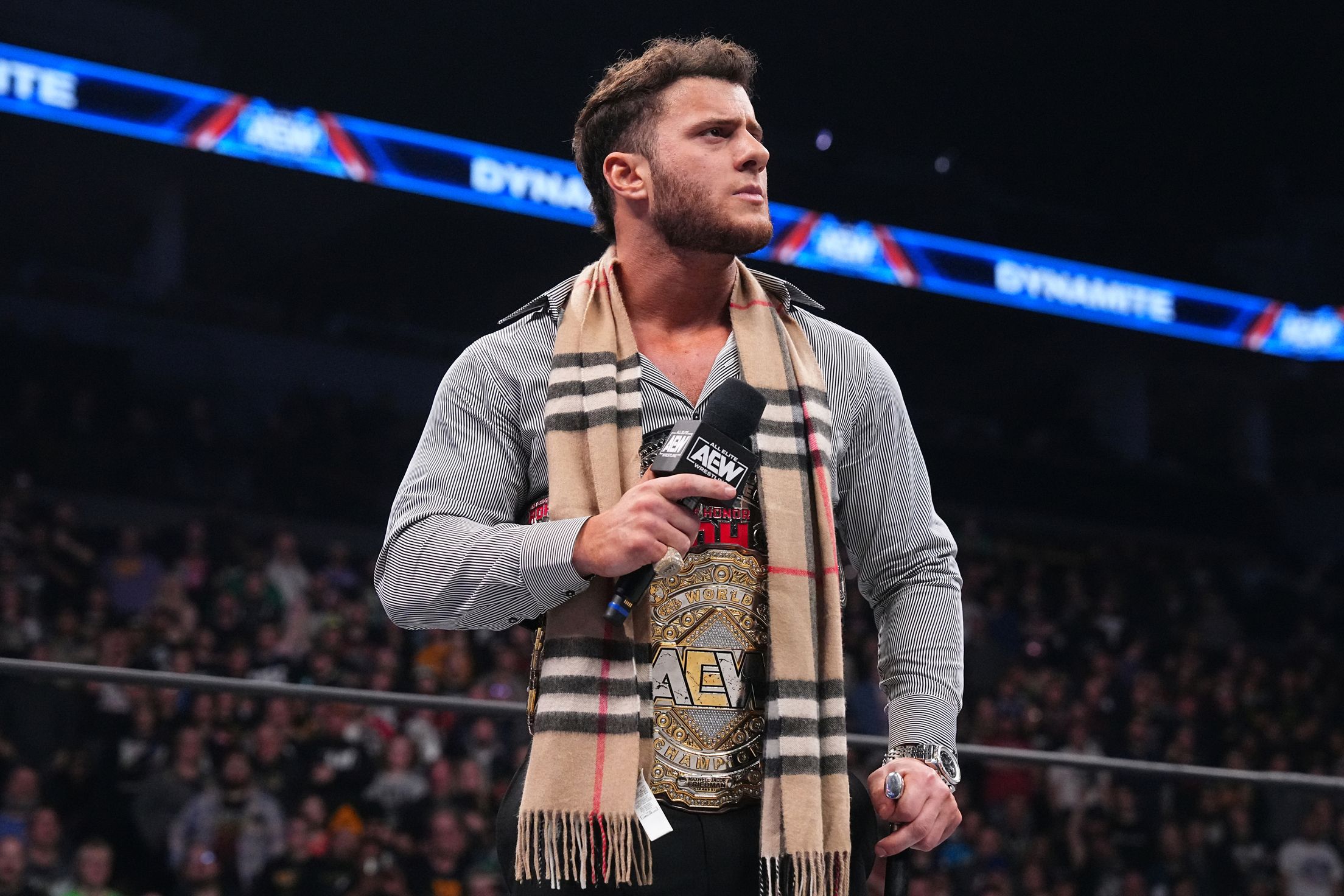 AEW Champion MJF Backstage