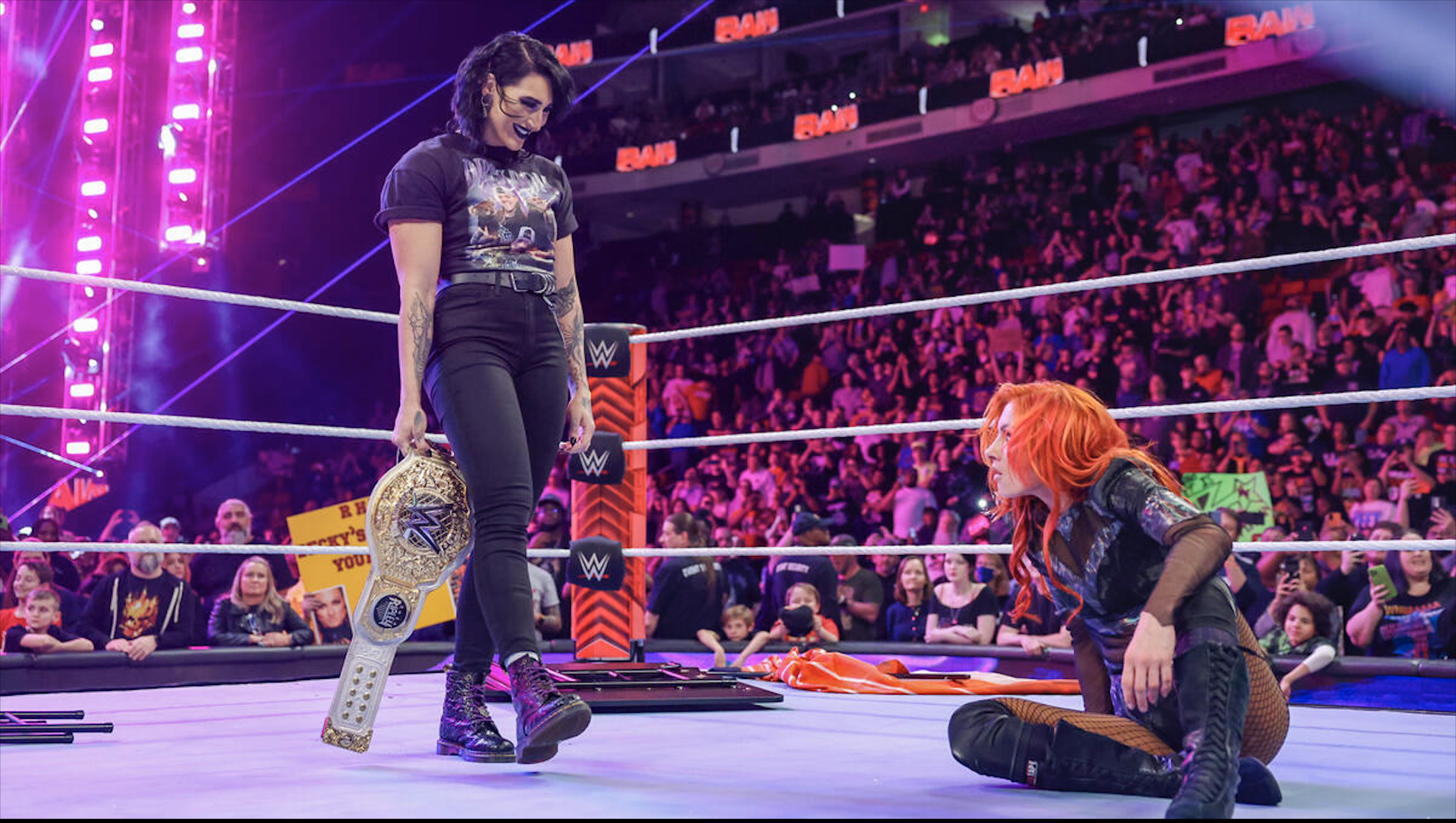 Becky Lynch Rhea Ripley Viral Stinkface