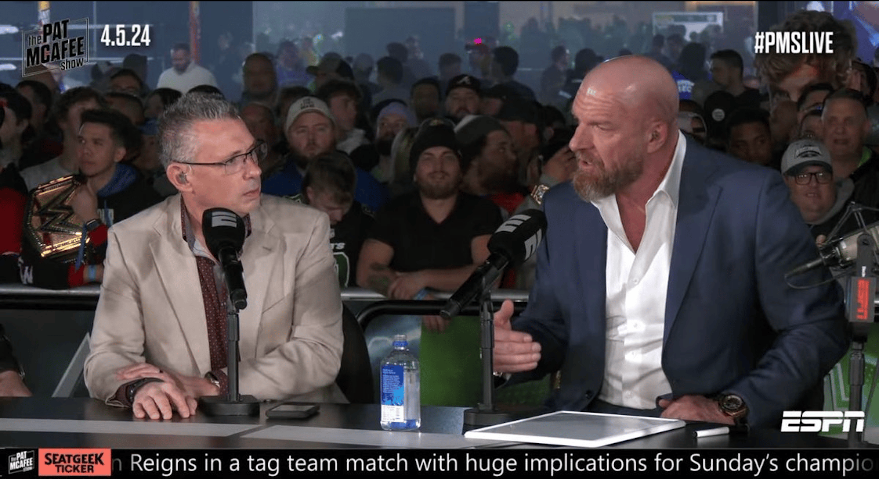 Triple H Pat McAfee AEW Attendance