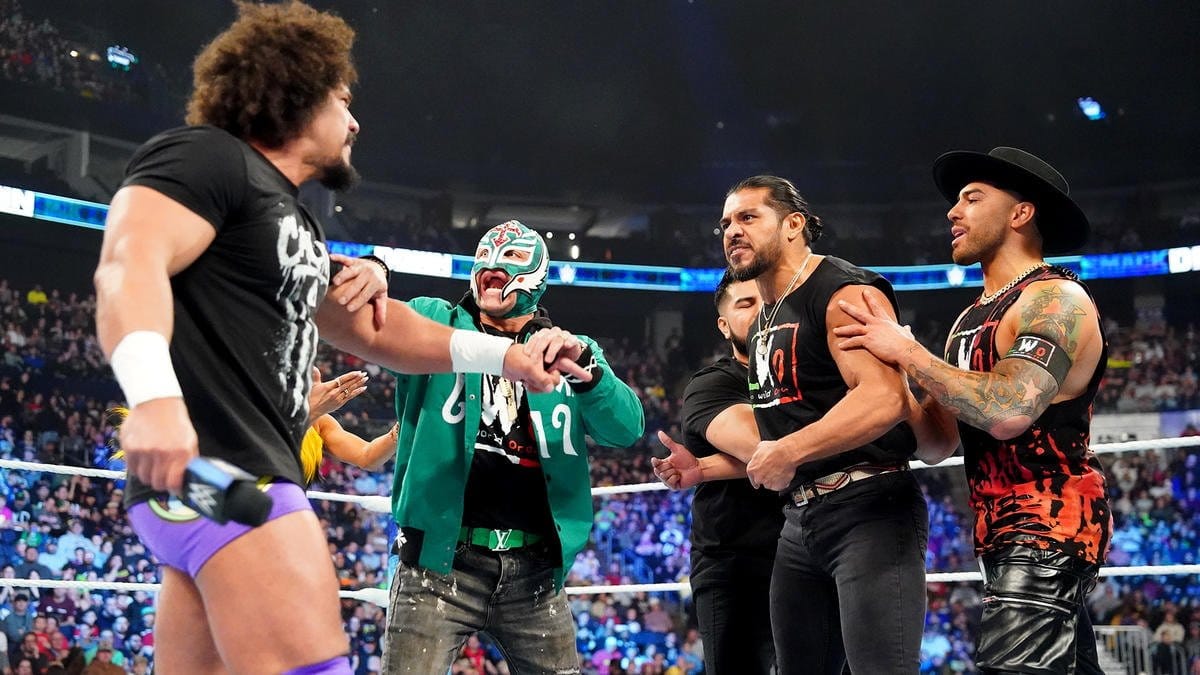 Santos Escobar and Rey Mysterio