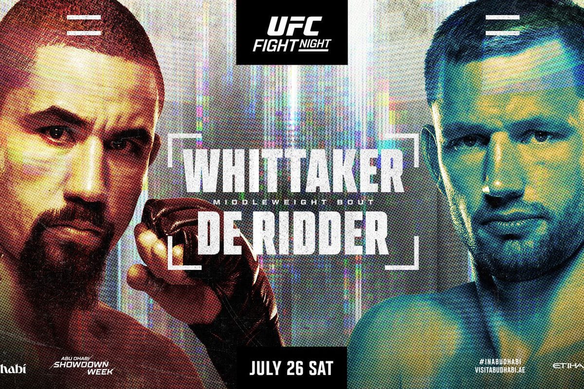 whittaker vs de ridder ufc