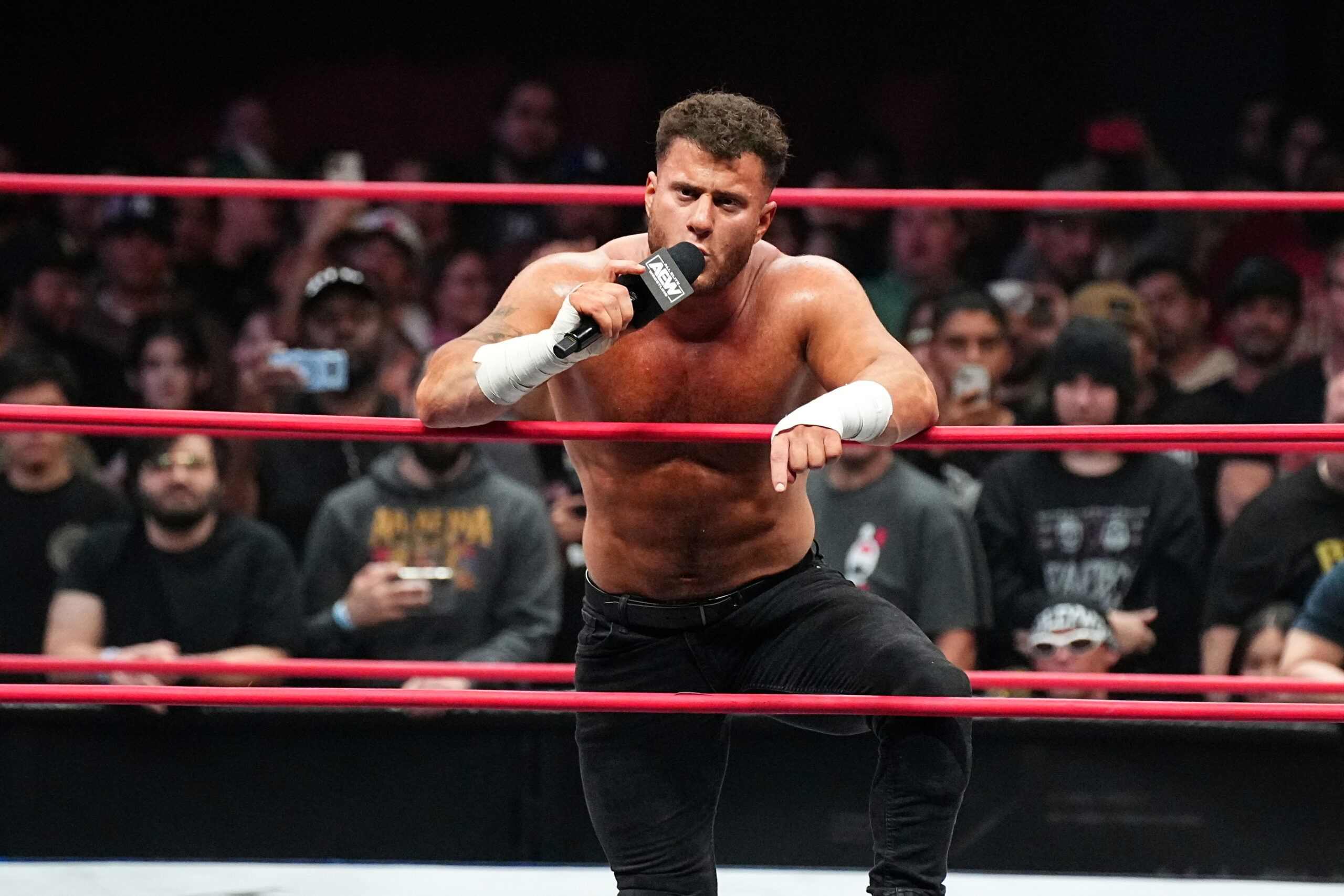 MJF Lifting Injured Arm