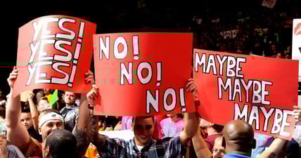 WWE fan signs