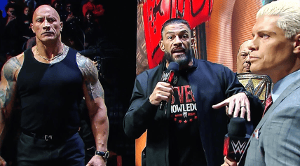 WrestleMania 41 The Rock Roman Reigns Cody Rhodes