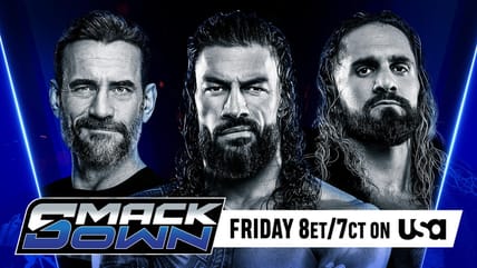 Smackdown Roman Reigns CM Punk Seth Rollins