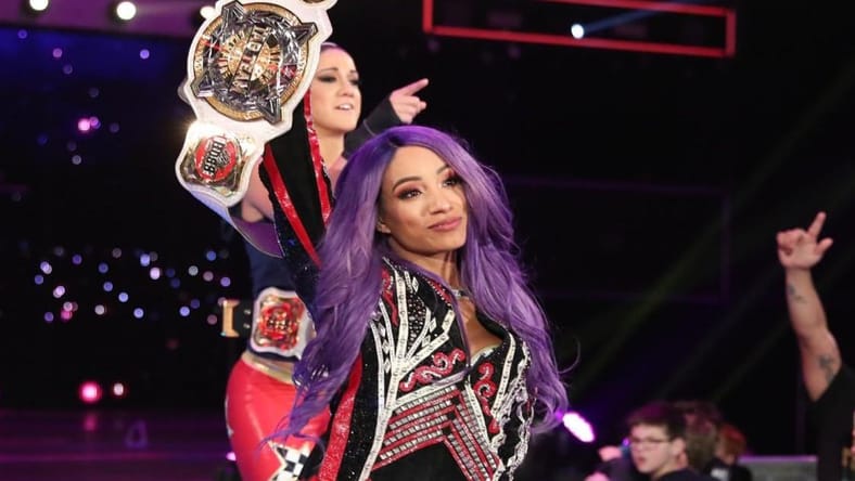 Sasha Banks & Bayley Make A Scene