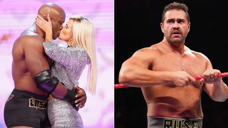 Rusev, Lana, and Bobby Lashley
