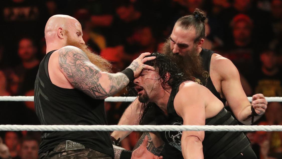 Rowan and Roman Reigns