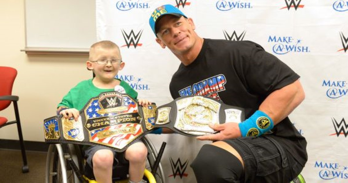 John Cena supports make a wish foundation