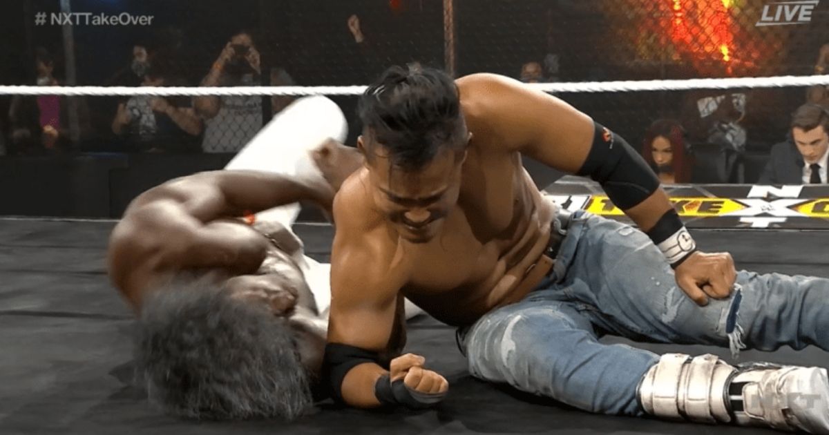 Velveteen Dream Buried During Kushida Match?