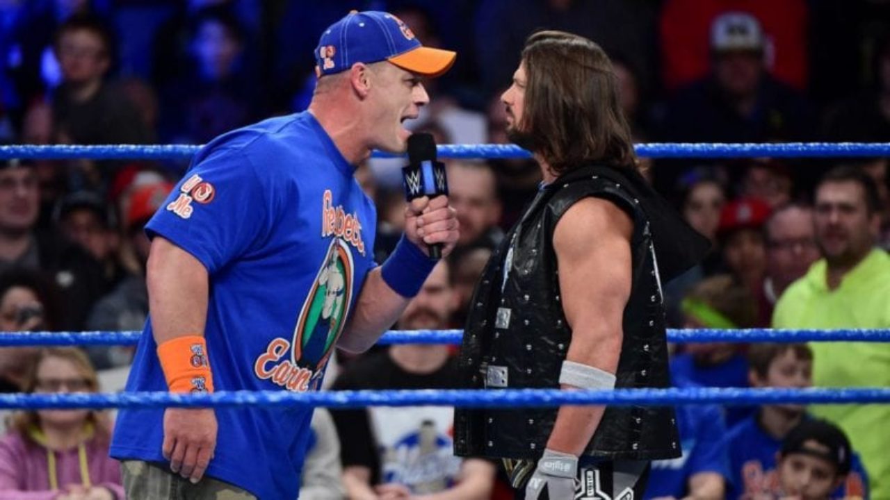 John Cena AJ Styles wrestlemania status