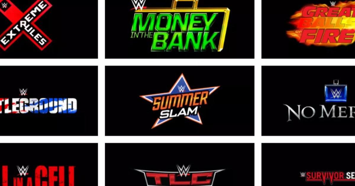 WWE Network pay per views