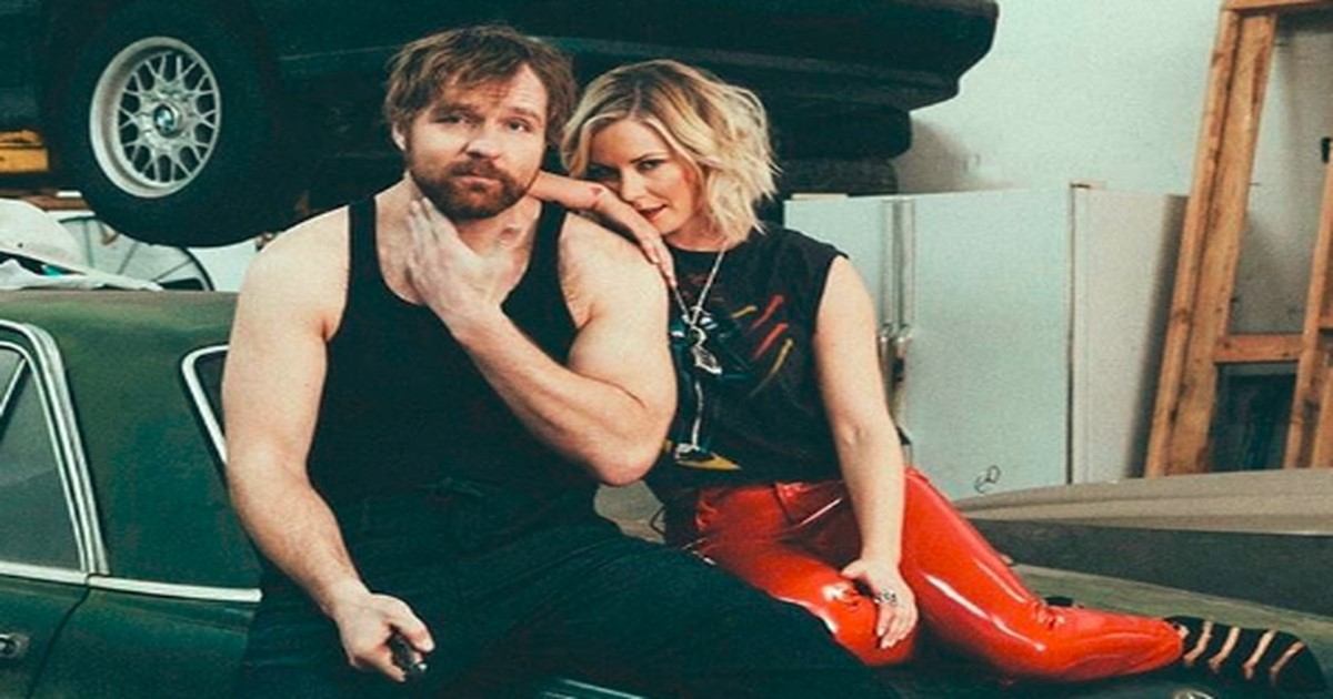 Renee Young and Dean Ambrose