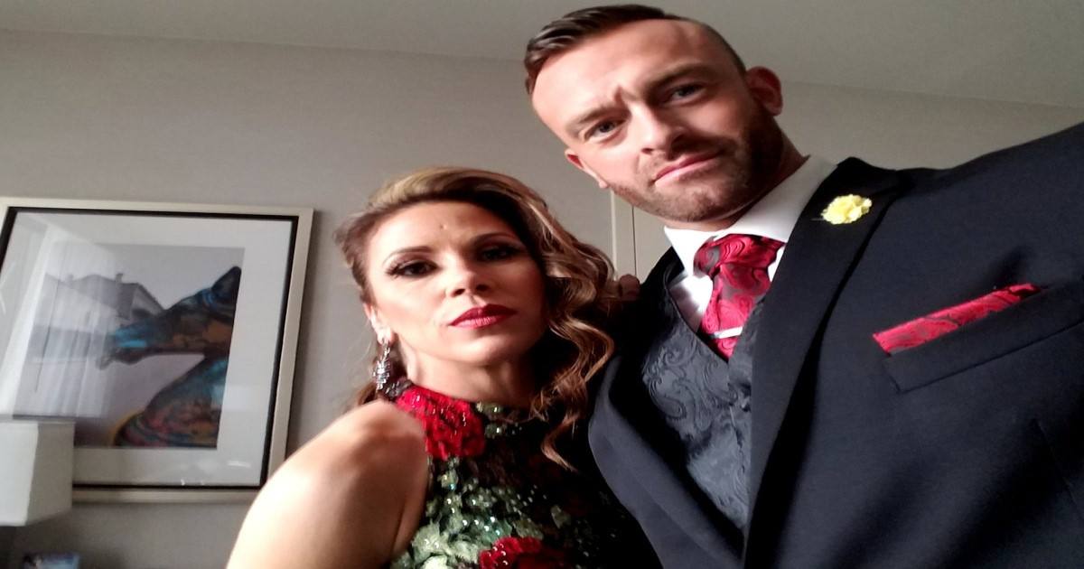 Mickie James and Nick Aldis