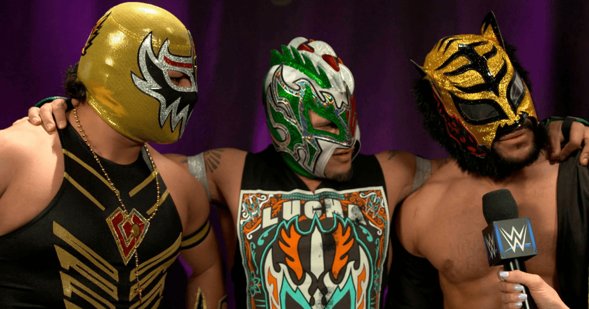 WWE Kalisto, Gran Metalik, and Lince Dorado