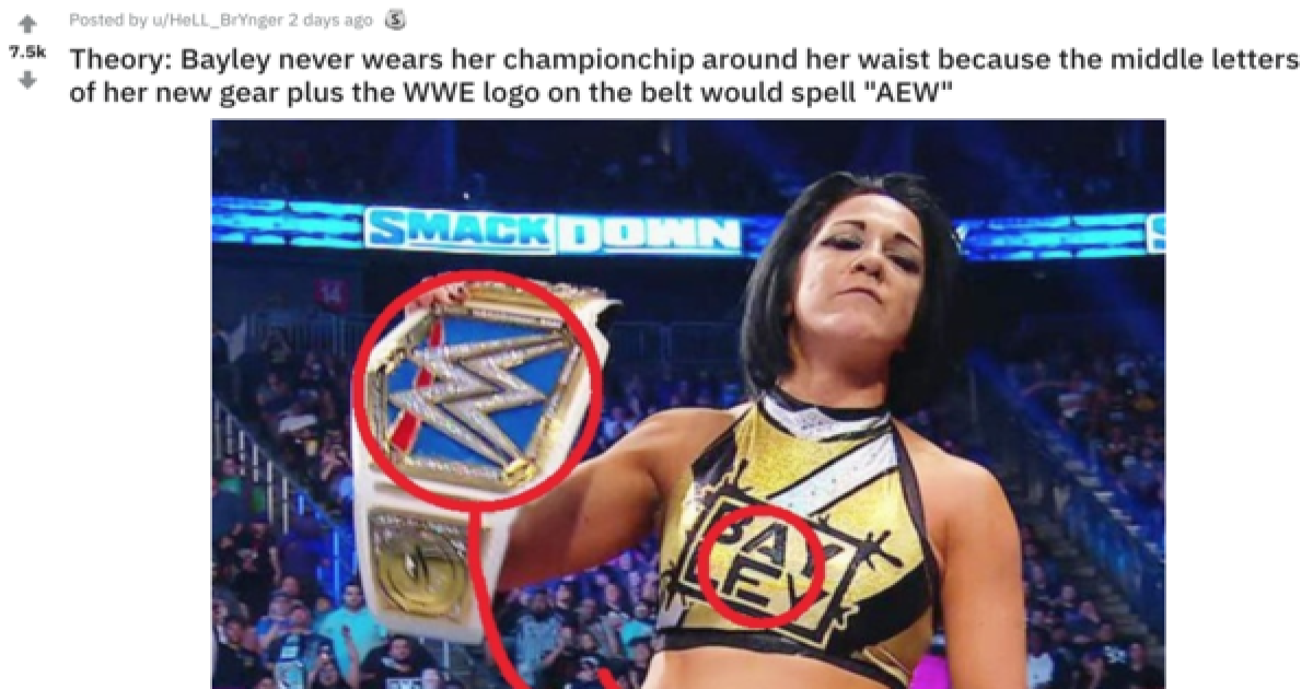Bayley with the SmackDown Women's Championship