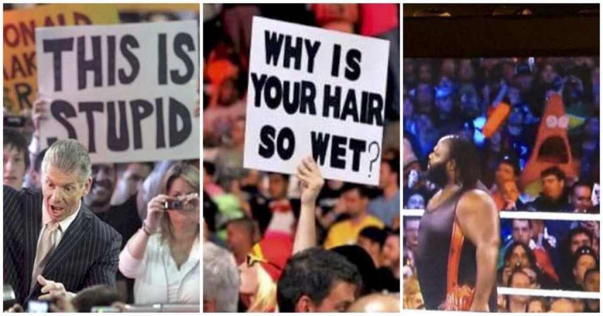 WWE Fan Signs