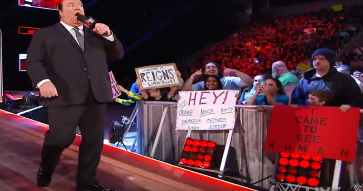 WWE Raw Fan Signs