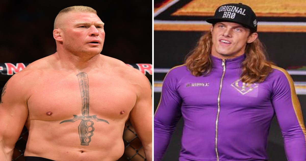 Matt riddle in Trouble with brock lesnar