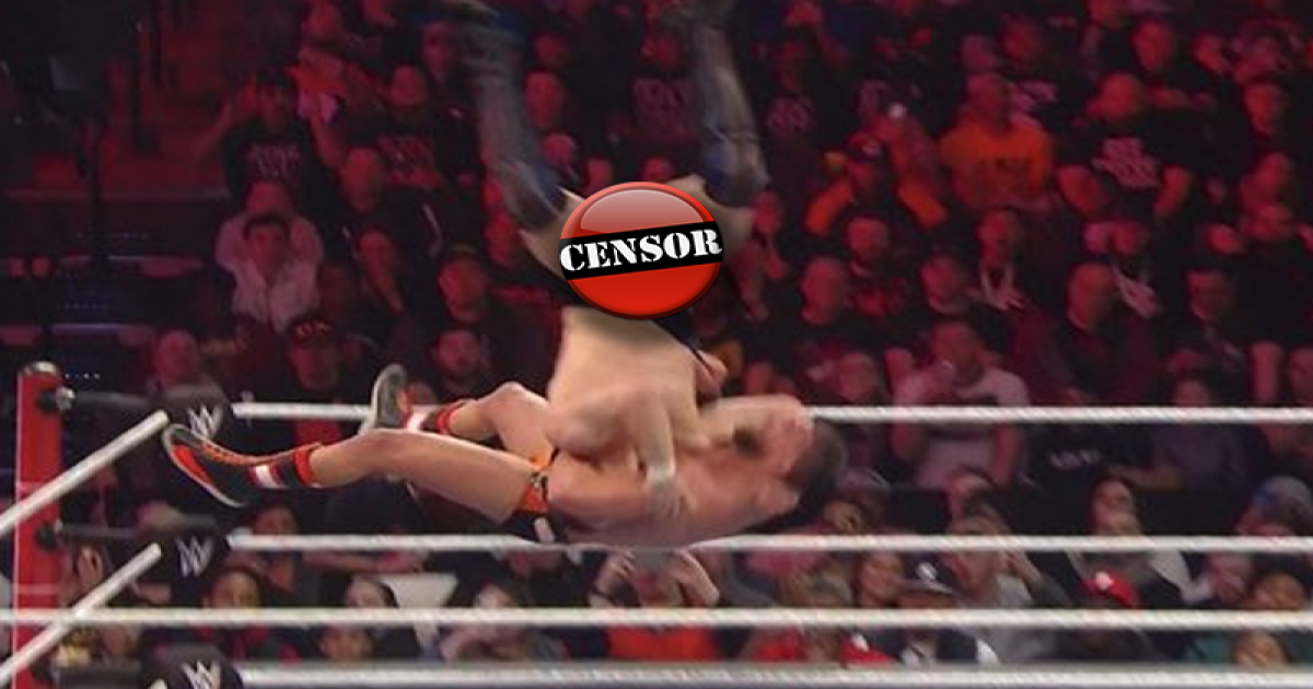 Daniel Bryan suffers wardrobe malfunction during match with Drew Gulak