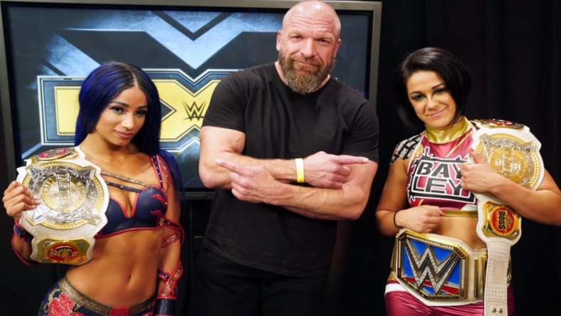 Triple H thanks bayley and Sasha Banks after NXT