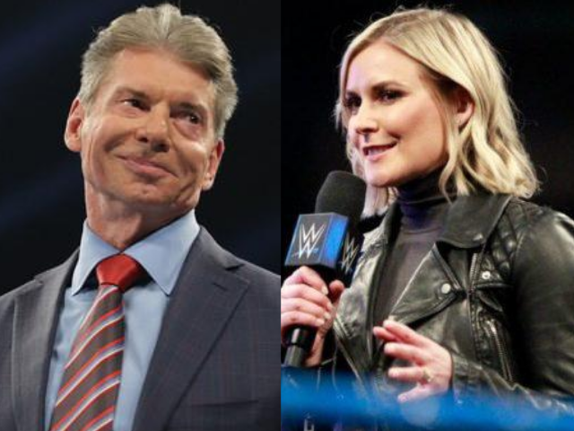 Renee Young and Vince McMahon