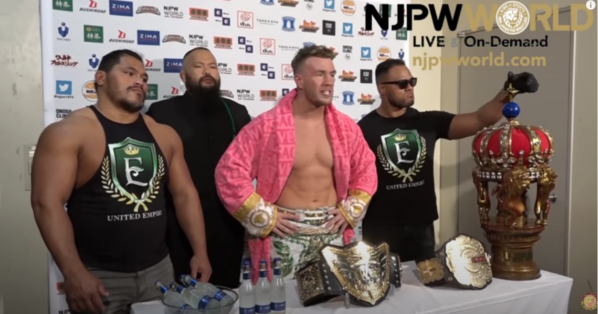 AJ Styles reacts to Will Ospreay winning the IWGP World Heavyweight Championship