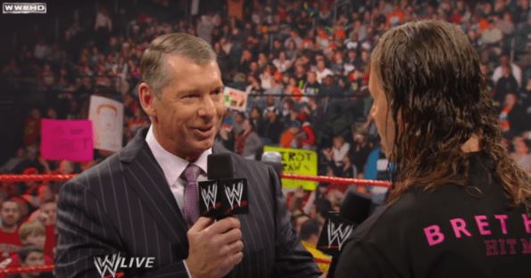 Bret Hart and Vince McMahon