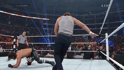 Image result for Rollins Ambrose Lumberjack match