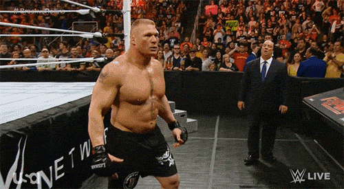 Image result for Brock Lesnar announce table
