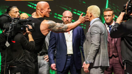 The Rock, Cody Rhodes, And Roman Reigns Turn WWE WrestleMania 40 Presser Into Chaos