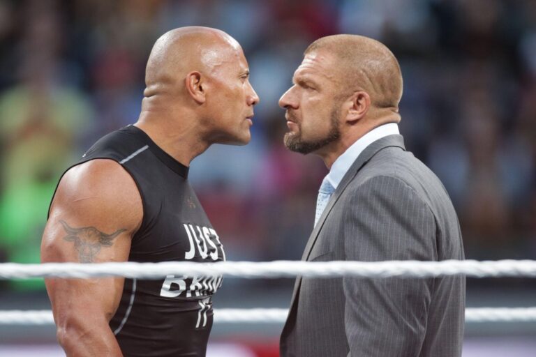 The Rock Triple H WWE Power