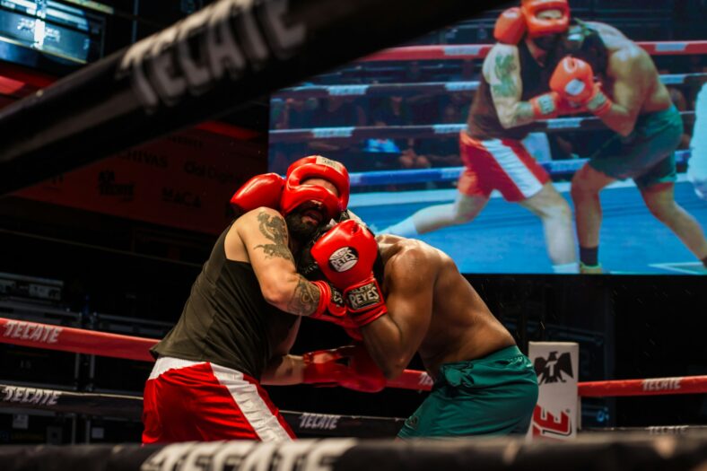 two boxers in the ring