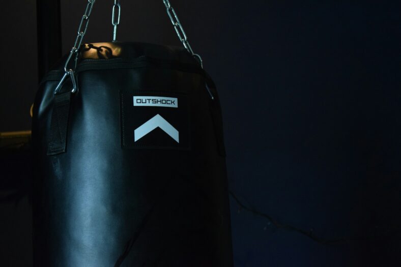 black outshock punching bag